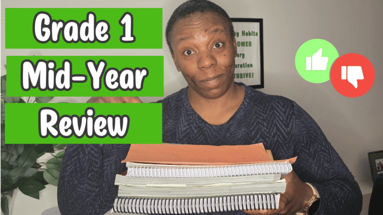 Homeschool Mid Year Review - Grade 1
